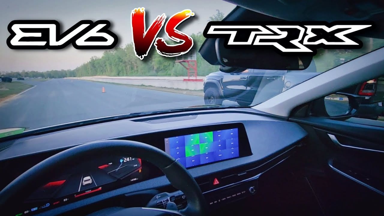 Drag Racing a 700HP Ram TRX in my Kia EV6!